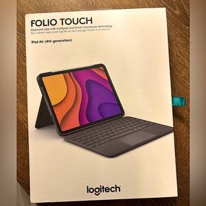 NEW Logitech ipad air 4th generation folio touch
